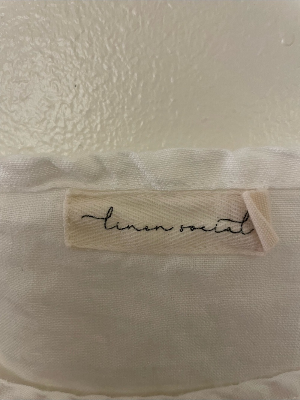 Women’s White Linen Midi Dress - Simple Slip Style - Picture 4 of 5